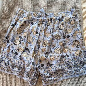 6” inseam paisley print shorts